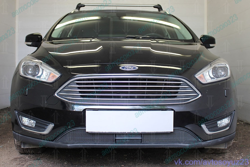 Zaschita_radiatora_Standart_chernaya_Ford_Focus_3_(2014_2018)_(ACS_ASLD) (3)